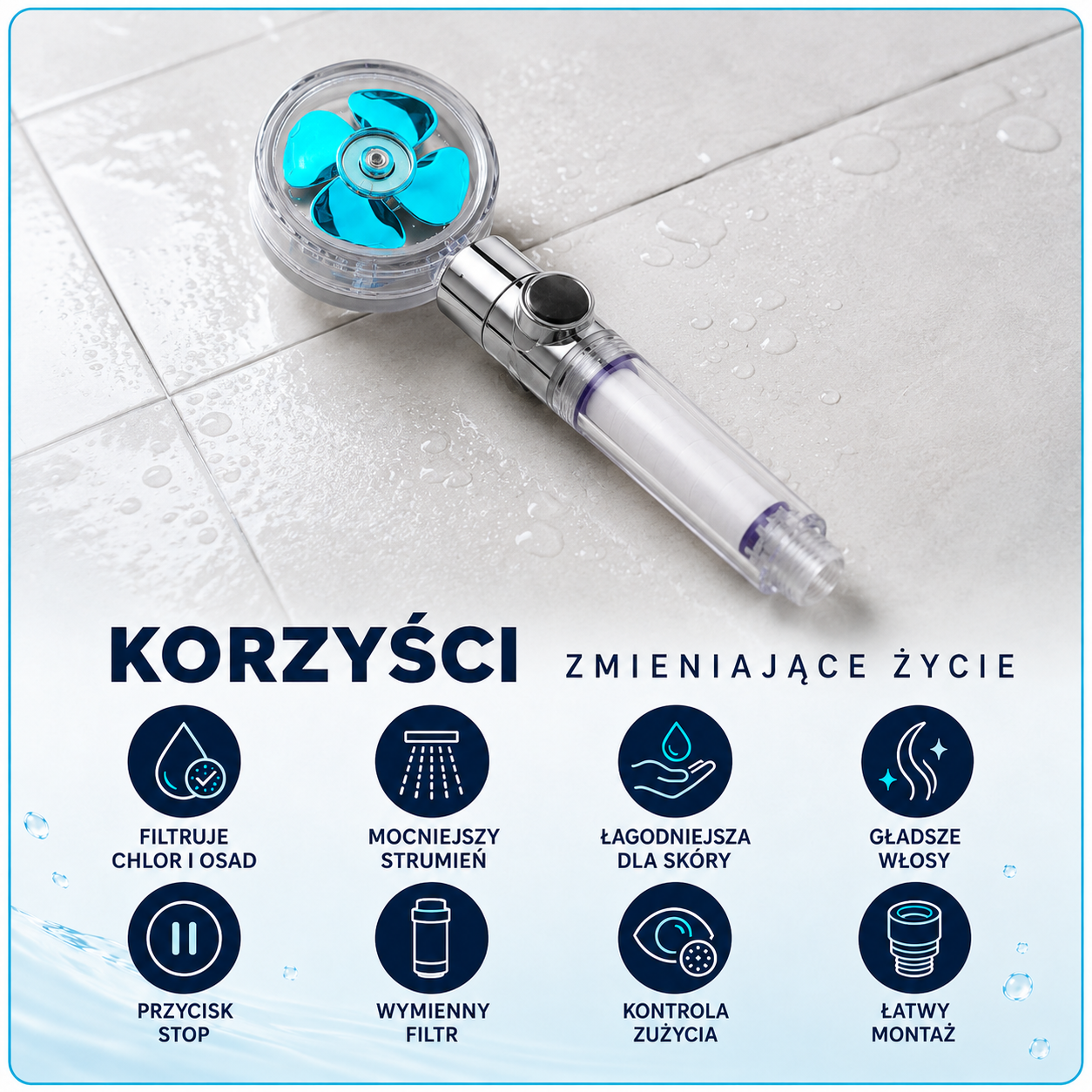 Puresa - Wysokociśnieniowa Głowica prysznicowa